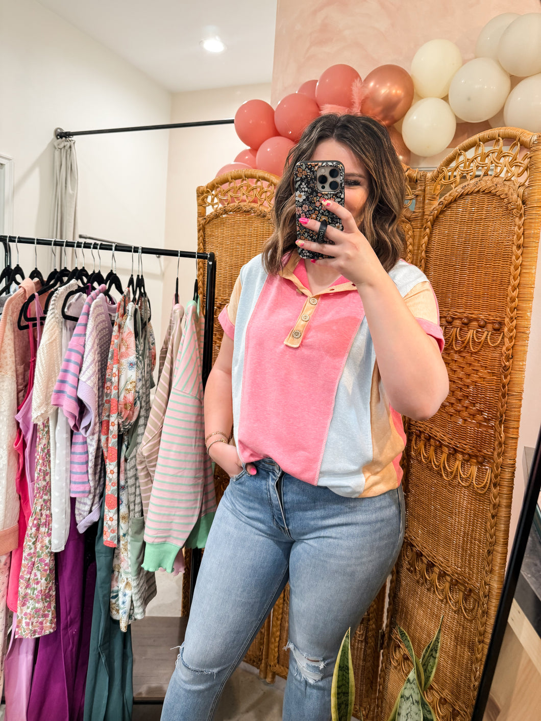 Playful Pastel Top