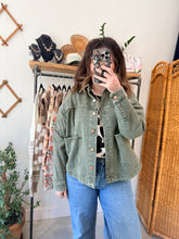 Load image into Gallery viewer, Olive Denim Jacket