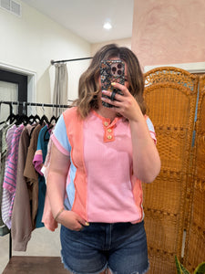 Colorblock Twist Top