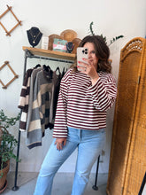 Load image into Gallery viewer, Sunday Stripe Top