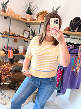 Load image into Gallery viewer, Butter &amp; Cream Stripe Sweater