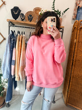 Load image into Gallery viewer, Candy Pink Mock Neck