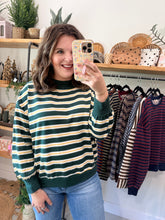 Load image into Gallery viewer, Contrast Wide Neck Long Sleeve