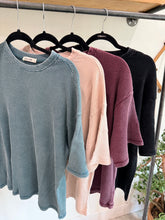 Load image into Gallery viewer, Mineral Wash Waffle Crew Neck Short Sleeve Top