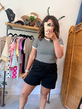 Load image into Gallery viewer, Fleece Raw Hem Shorts