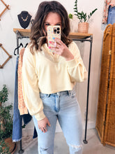 Load image into Gallery viewer, Butter Yellow Split Neck Top