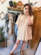 Load image into Gallery viewer, Mocha Floral Ditsy Dress