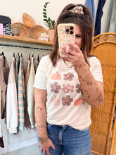 Load image into Gallery viewer, Boho Flower &amp; Pumpkins Graphic Tee