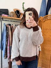 Load image into Gallery viewer, Rainy Day Waffle Knit Pullover