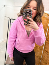 Load image into Gallery viewer, Half Zip Kangaroo Sweatshirt