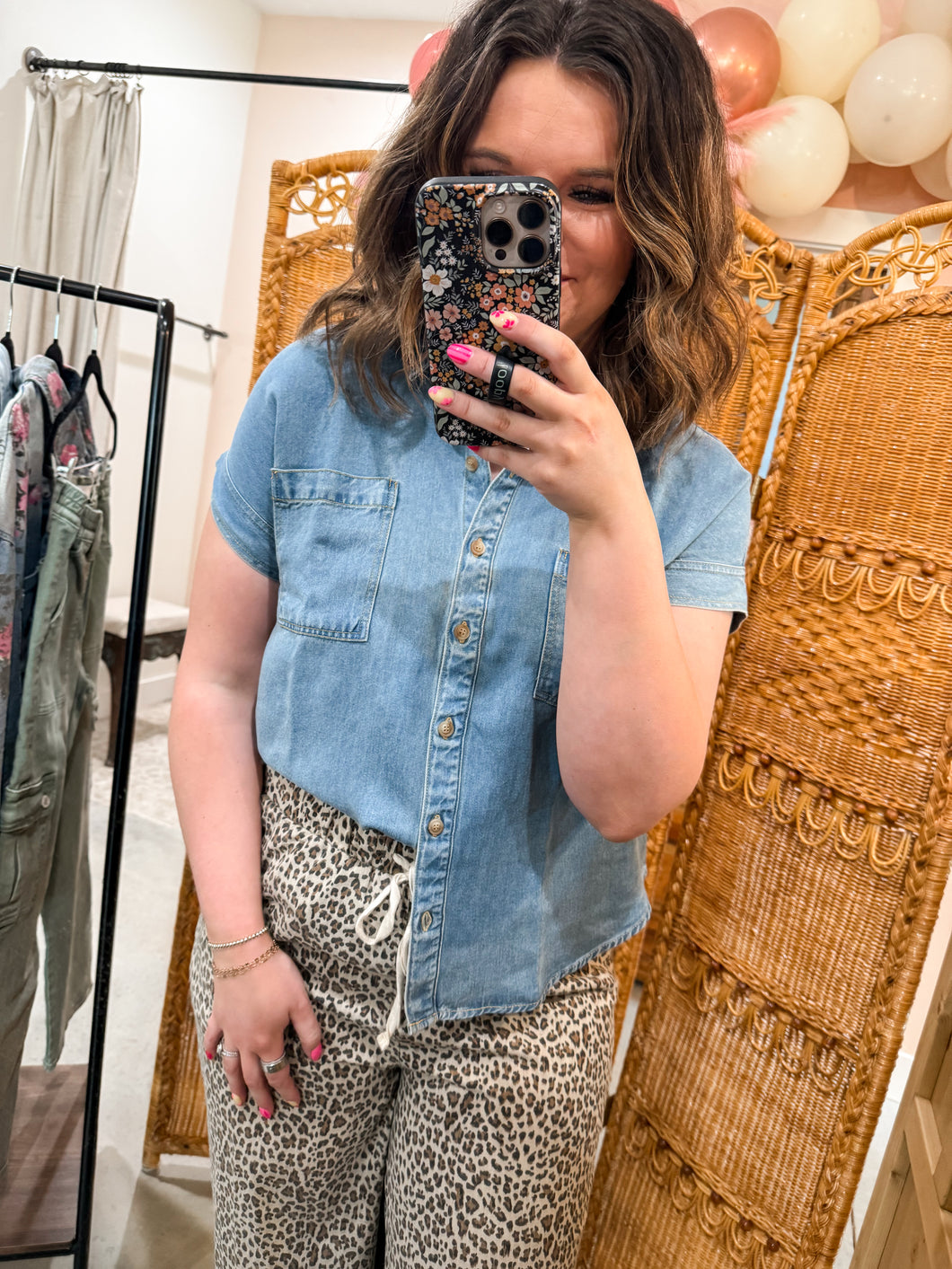 Basic Chambray Top