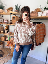 Load image into Gallery viewer, Textured Floral Crewneck