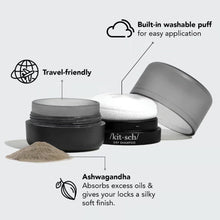 Load image into Gallery viewer, Volumizing Rice Protein Dry Shampoo - Dark Tinted Powder