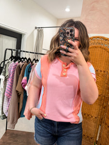 Colorblock Twist Top