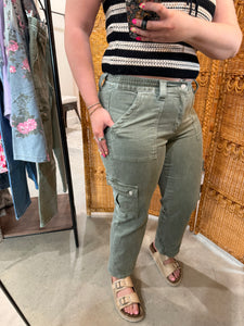 Army Green Cargo Jeans