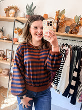 Load image into Gallery viewer, Cabin Bound Stripe Pullover