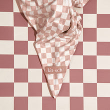 Load image into Gallery viewer, Extra Large Quick-Dry Hair Towel Wrap- Terracotta Checker