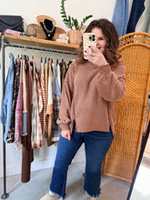 Load image into Gallery viewer, Rainy Day Waffle Knit Pullover