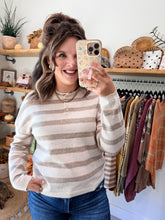 Load image into Gallery viewer, Holland Stripe Henley Top