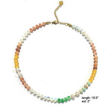 Load image into Gallery viewer, Natural Stone Semi-Precious Glass Mixed Necklace | 40NK9694