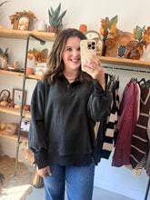 Load image into Gallery viewer, Mineral Washed Snap Collar Pullover