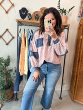 Load image into Gallery viewer, Selena Thermal &amp; Denim Top