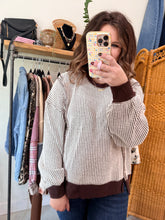 Load image into Gallery viewer, Rainy Day Waffle Knit Pullover