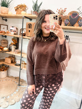 Load image into Gallery viewer, Chocolate Lace Sweater