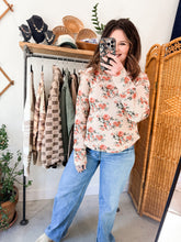 Load image into Gallery viewer, Lottie Waffle Floral Top
