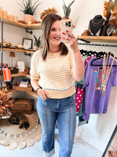 Load image into Gallery viewer, Butter &amp; Cream Stripe Sweater