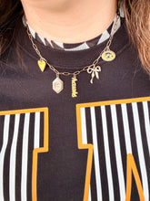Load image into Gallery viewer, Iowa Hawkeyes Paper Clip Charm Necklace