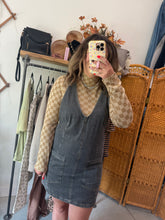 Load image into Gallery viewer, Checkered Mock Neck Top