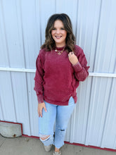 Load image into Gallery viewer, Acid Washed Ribbed Pullover - 3 Colors