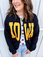 Load image into Gallery viewer, Iowa Sweatshirt Cardigan