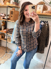 Load image into Gallery viewer, Plaid Ruffle Blouse