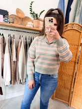 Load image into Gallery viewer, Sage Polo Sweater