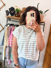 Load image into Gallery viewer, Sage Stripe Top
