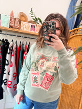 Load image into Gallery viewer, Christmas Post Card  Graphic Sweatshirt