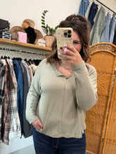 Load image into Gallery viewer, Slit Neck Long Sleeve