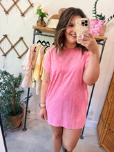 Load image into Gallery viewer, Cotton Washed T-Shirt Dress