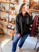 Load image into Gallery viewer, Mineral Washed Snap Collar Pullover