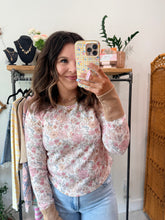 Load image into Gallery viewer, Waffle Floral Top