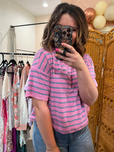 Cotton Candy Stripe Top