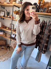 Load image into Gallery viewer, Striped Ribbed Pullover