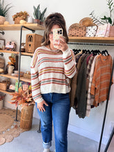 Load image into Gallery viewer, Autumn Stripe Sweater