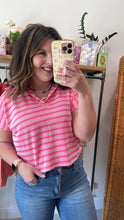Load image into Gallery viewer, Raised Ribbed Collared Top