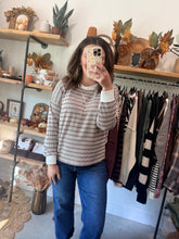 Load image into Gallery viewer, Raised Ribbed Striped Top