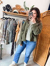 Load image into Gallery viewer, Olive Corduroy Shacket