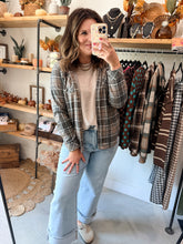 Load image into Gallery viewer, Steel Plaid Shacket