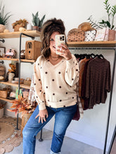 Load image into Gallery viewer, Butter Polka Dot Ribbed Top